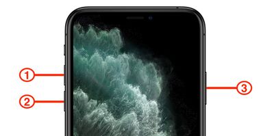 hard reset buttons iphone 11